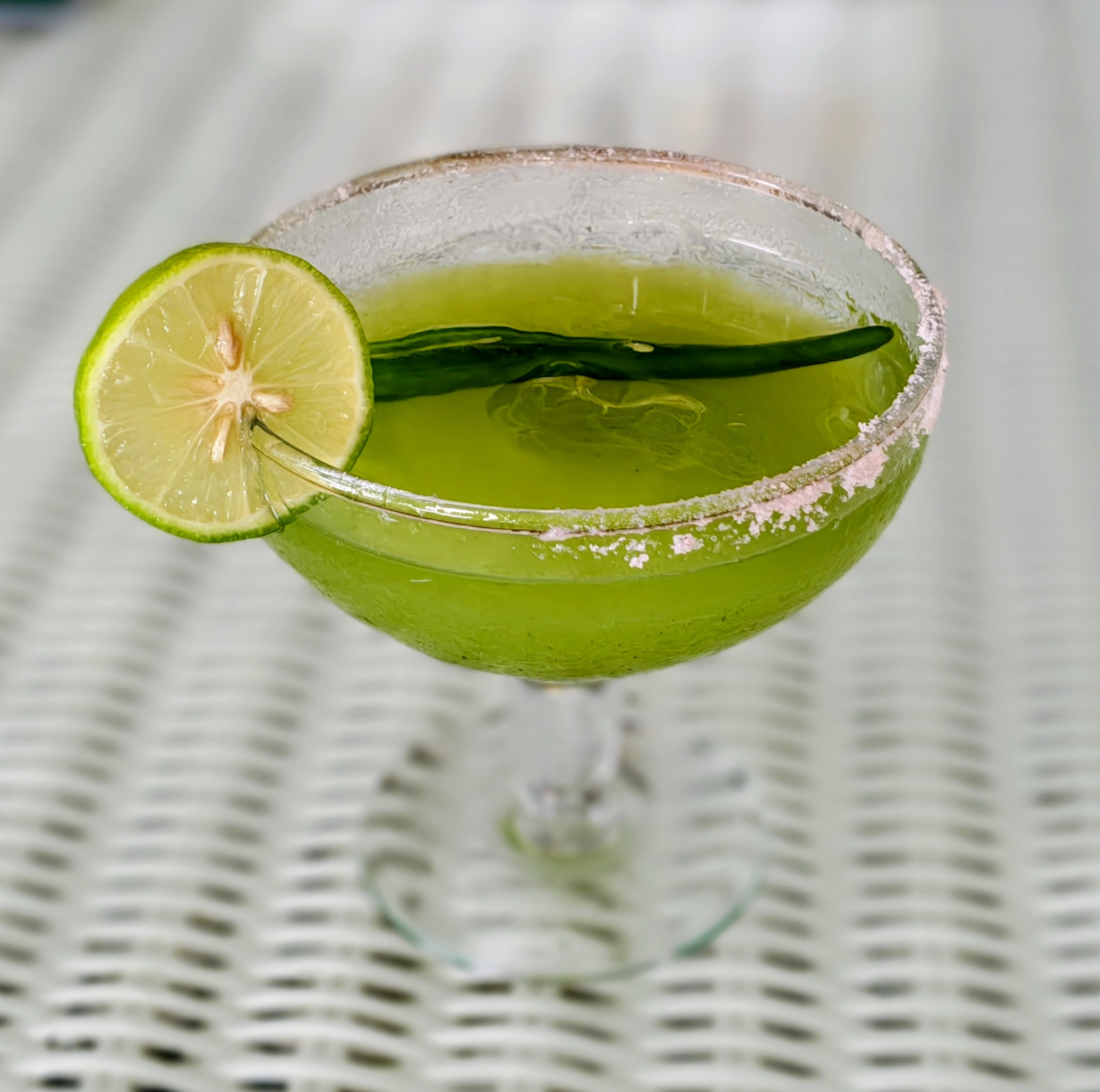 with green chili